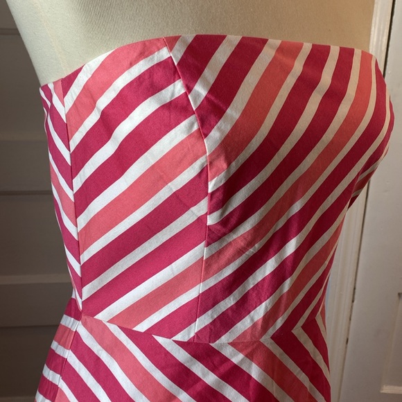 Ann Taylor Strapless Striped Dress, Size 6 - Picture 7 of 16